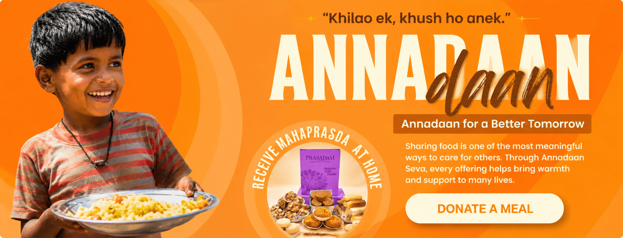 Annadaan — When you fill someone's plate, you fill their heart and yours.
