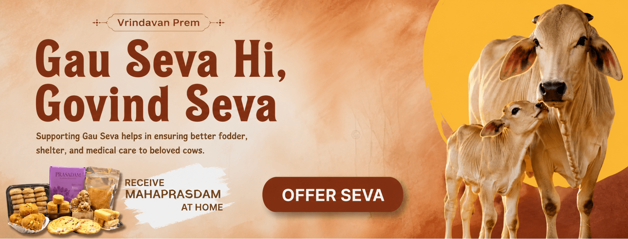 Gau Seva — A sacred offering that brings divine grace, peace, and protection.