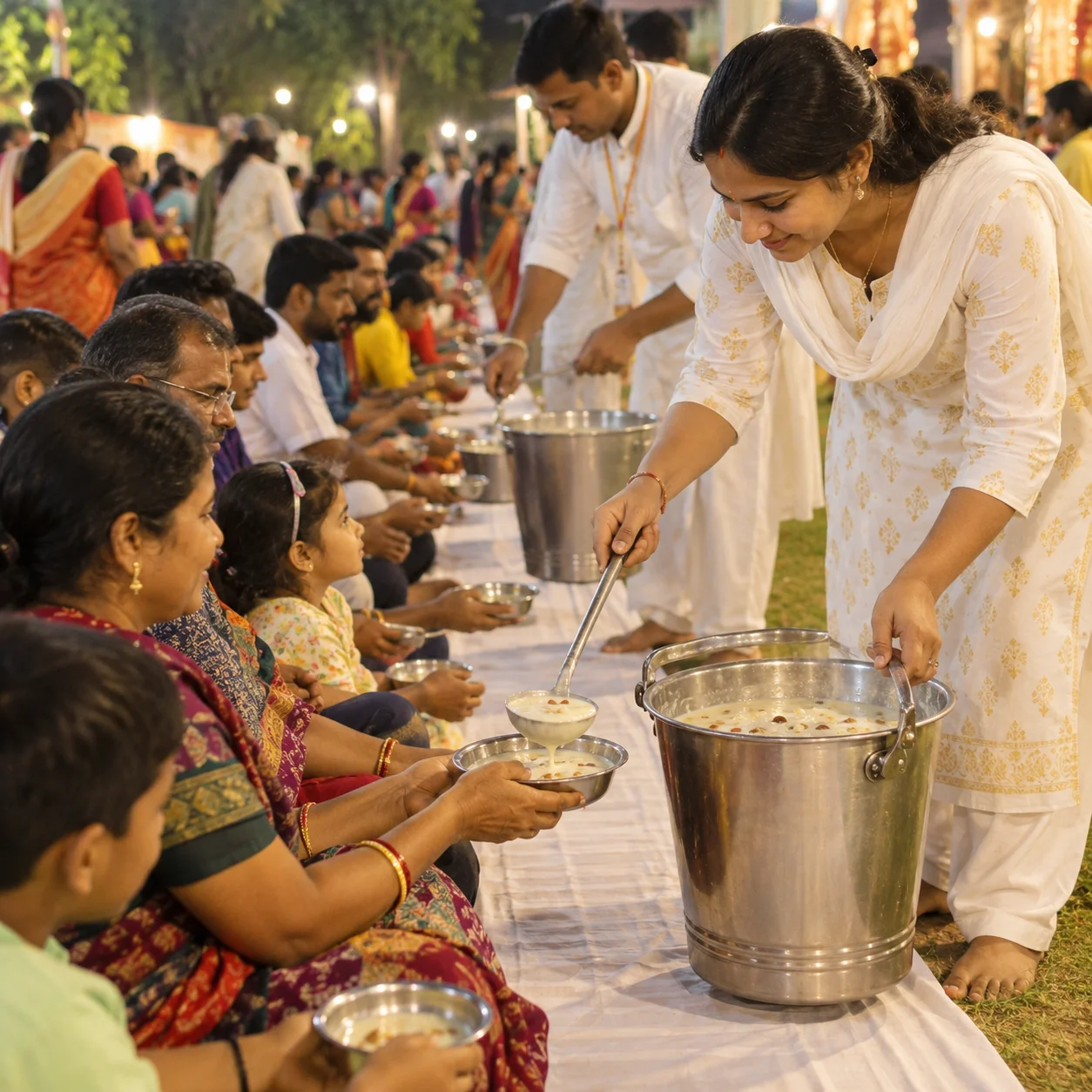 Sharad Purnima Kheer Seva